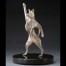Bronze Dancing Dog Sculpture by Laurel Peterson Gregory