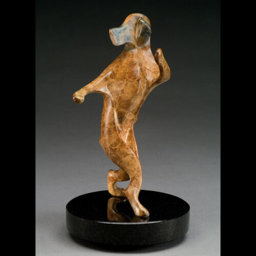 Bronze Great Dane Dance Sculpture by Laurel Peterson Gregory