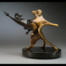 Dancing Golden Retriever & French Poodle Bronze Dog Sculpture by Laurel Peterson Gregory