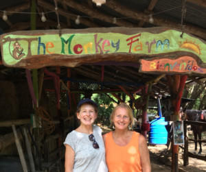 Laurel and Vicki, The Monkey Farm's founder.