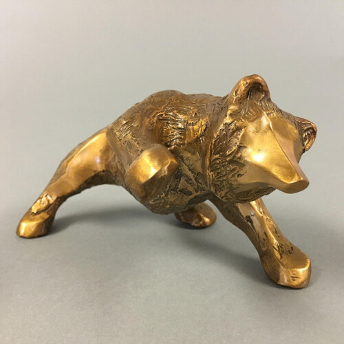 Bronze Bear Desk Buddy by Laurel Peterson Gregory